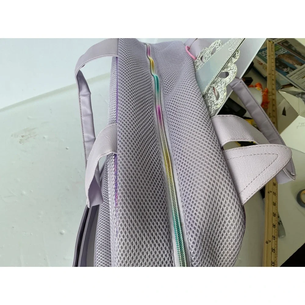 OMG Accessories Unicorn Duffle Bag Floral Glitter Tiara Lavender Kids Travel Bag